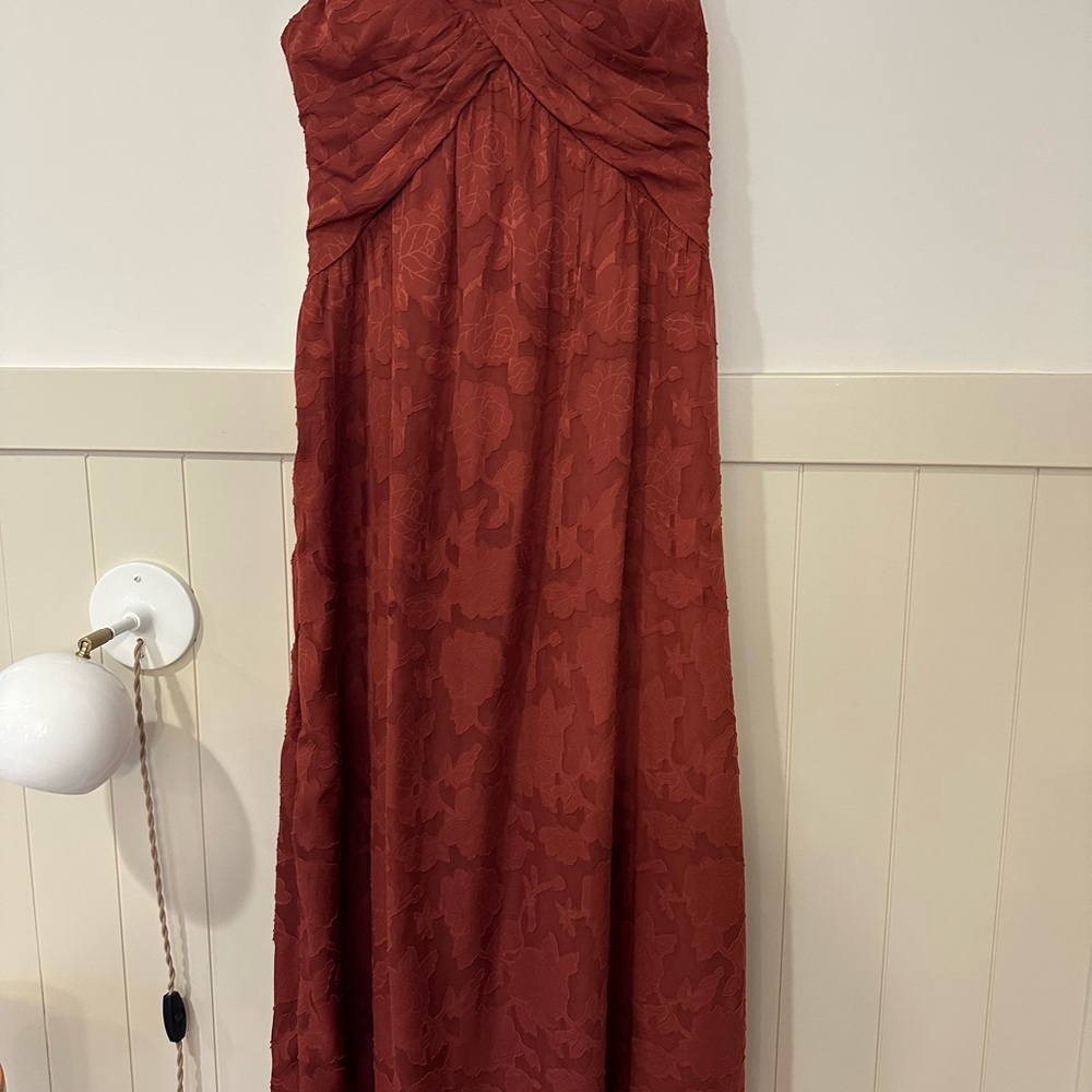 Azazie Rust Maxi Dress - Picture 6 of 9